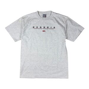 Vintage Georgia Bulldogs Athletic Dept Tee Men's Large Gray 90s USA Made